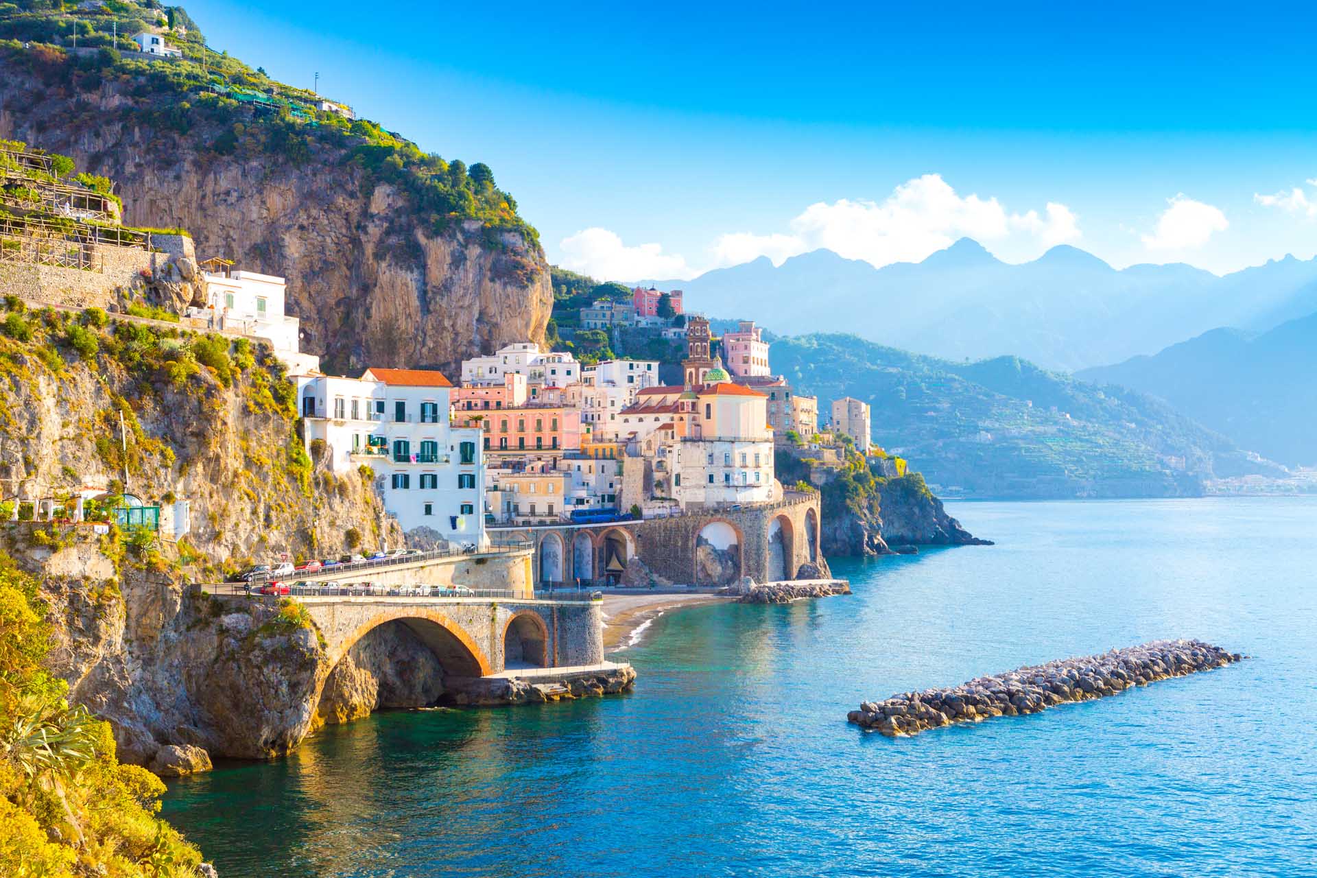 Image of Italian coastal town.